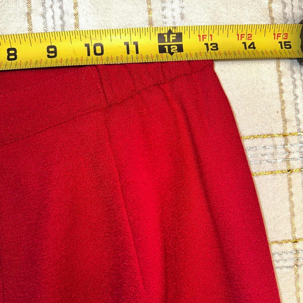Talbots Petite Red Wool Suit ~ Jacket Sz 2 Skirt Sz 4 - Picture 11 of 13